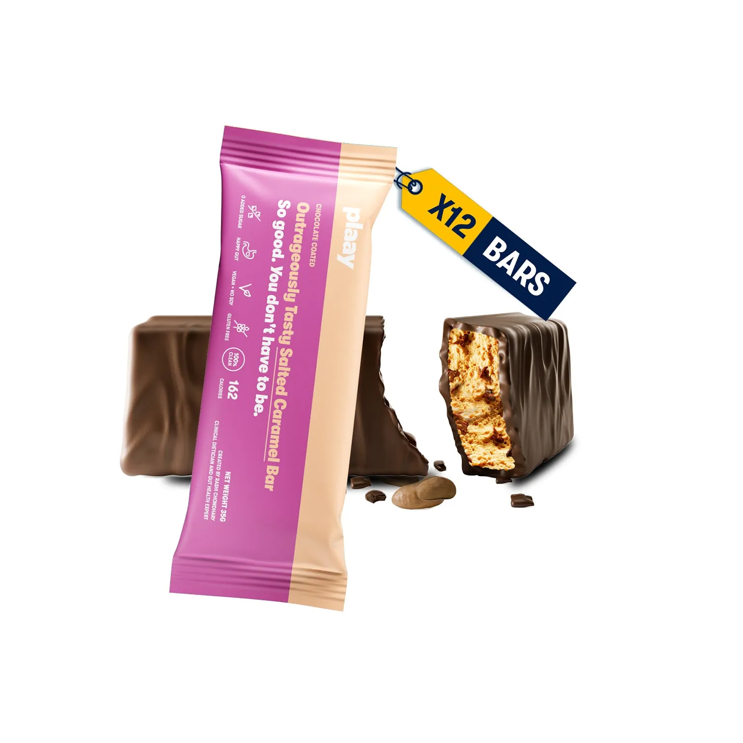 Plaay Salted Caramel  Bar (12 x 35g)