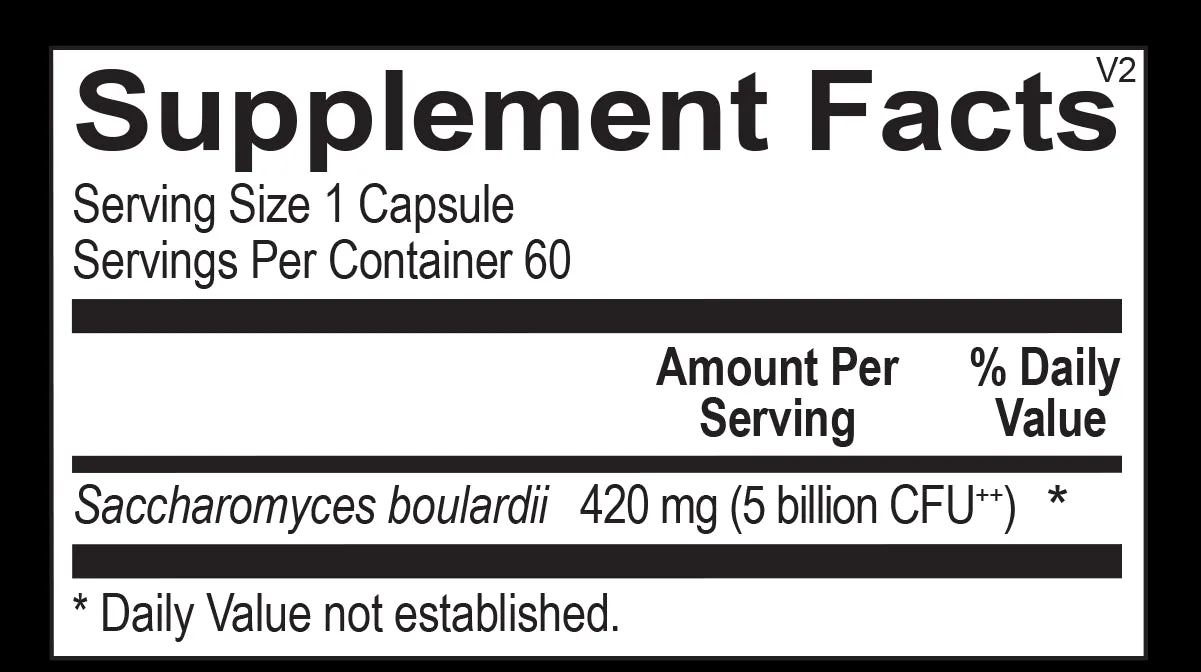 Saccharomyces Boulardii | 420 mg - 60 Capsules