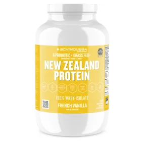 Schinoussa Probiotic Grass Fed New Zealand Protein 100% Whey Isolate Protein, 30 Servings