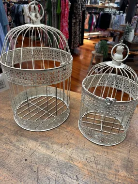 Set of two metal Bird Cages