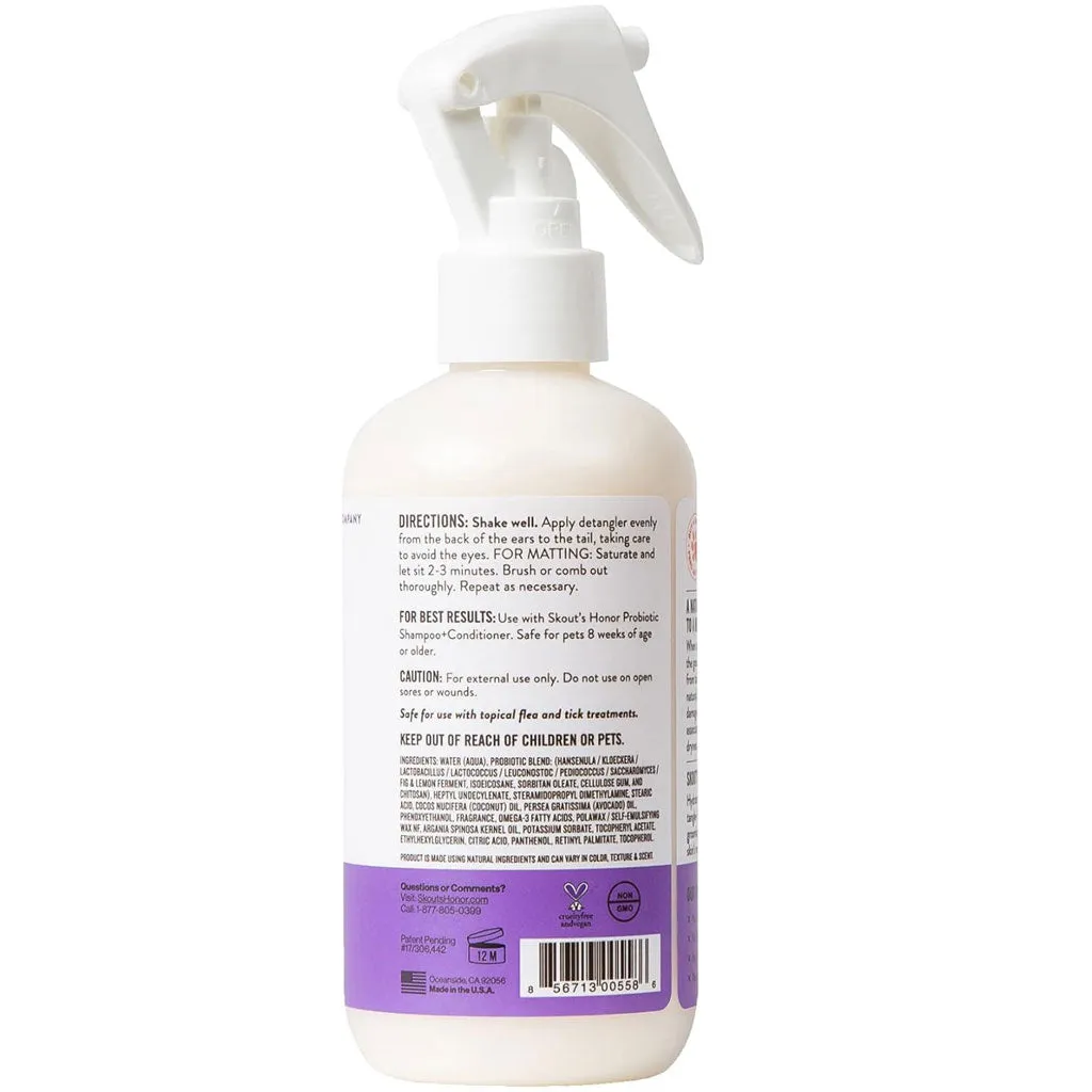 Skout's Honor Probiotic Lavender Dog Detangler Spray, 8-oz