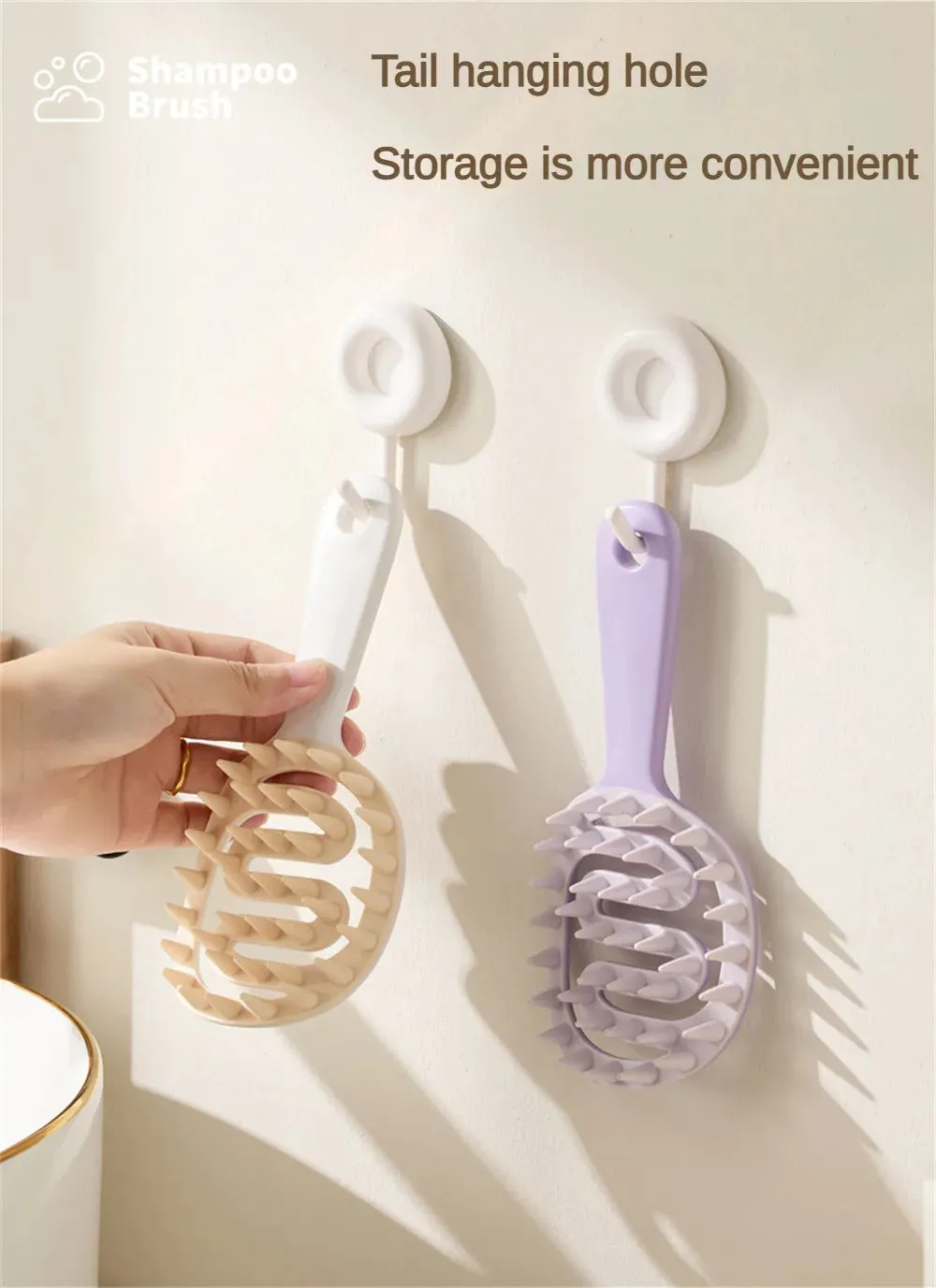 Soft Rubber Scalp Comb Beauty Salon Massage Comb Antipruritic Hair Comb Hair Combing Tools Scalp Comb