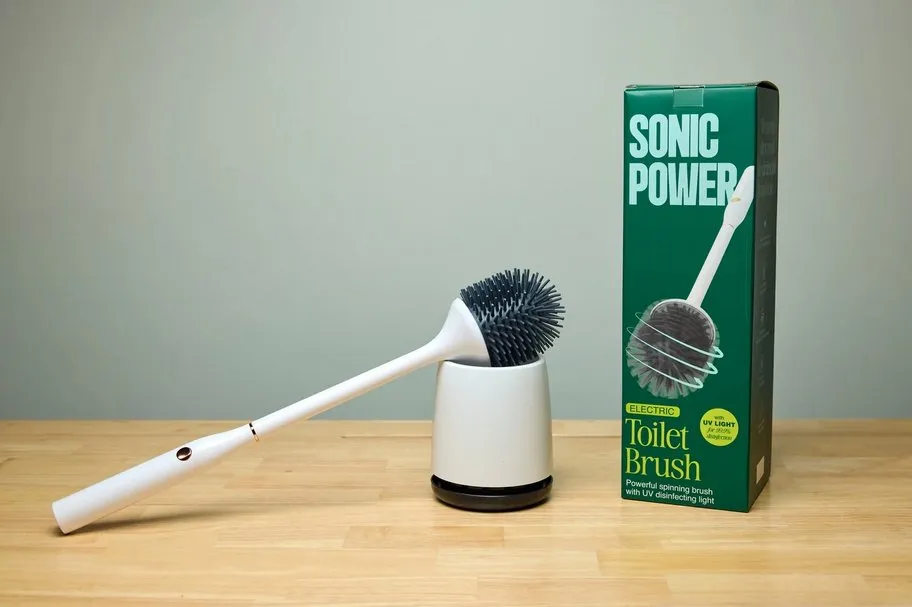 Sonic Power Electric Toilet Brush with Disinfecting UV Light