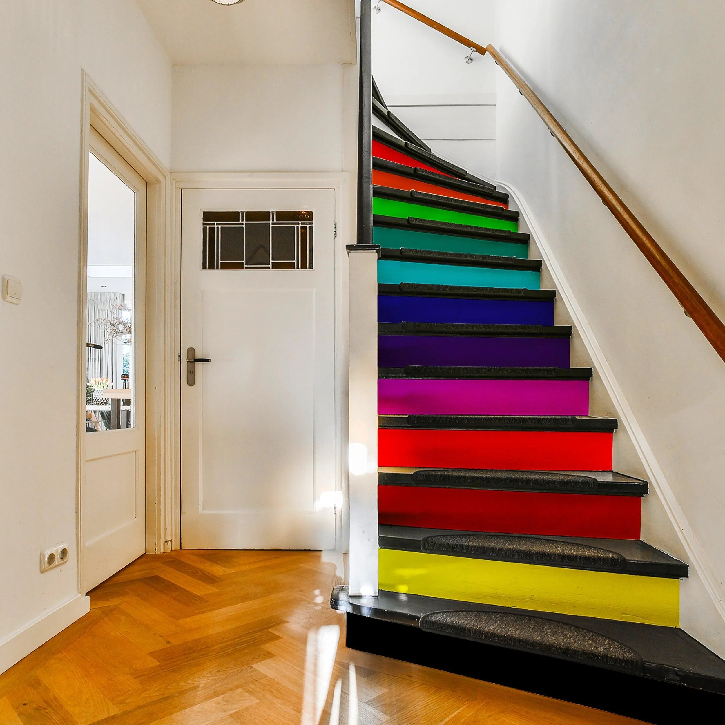 Stair Riser Decals by VibrantStep™: Add Colorful and Stylish Transformation to Stairs