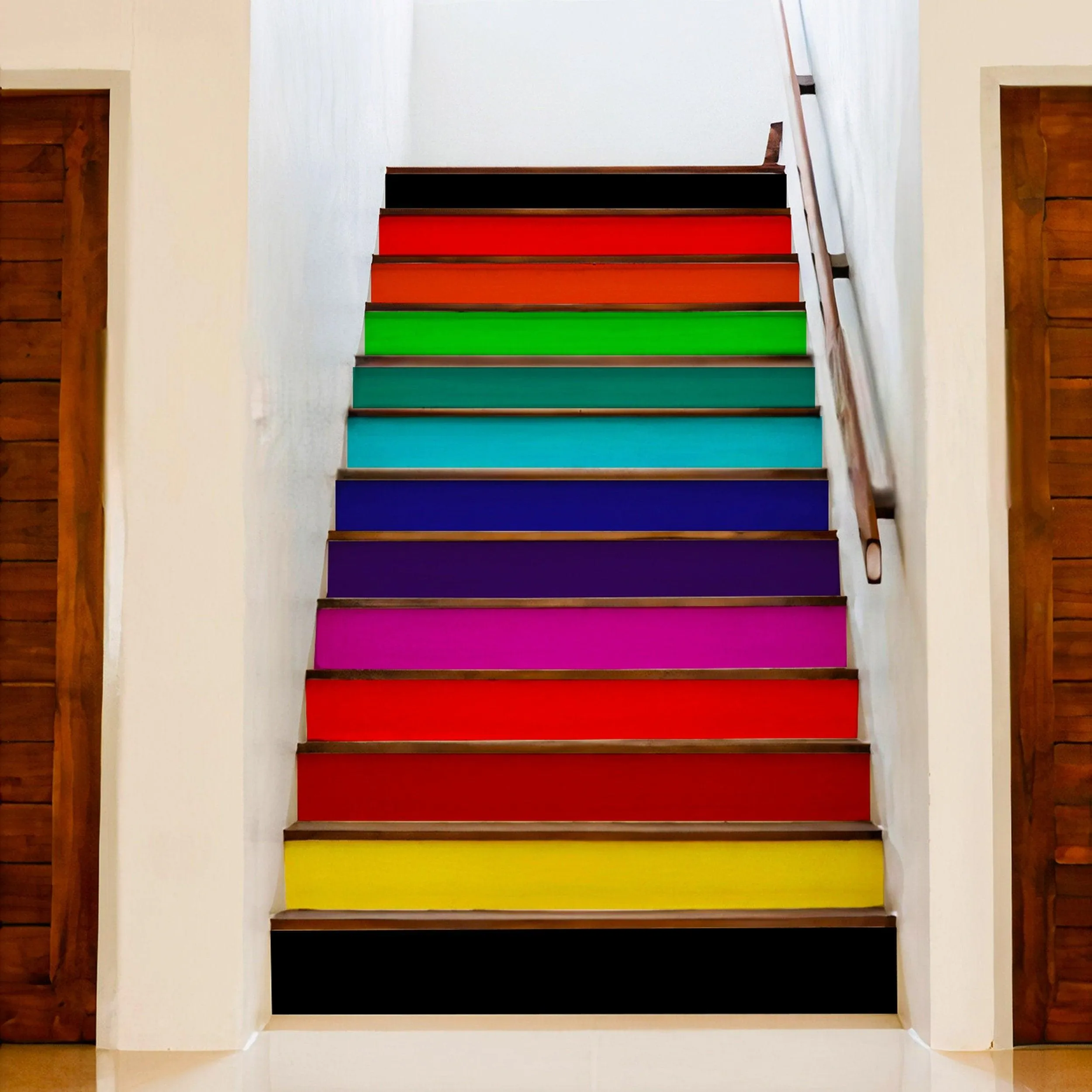 Stair Riser Decals by VibrantStep™: Add Colorful and Stylish Transformation to Stairs