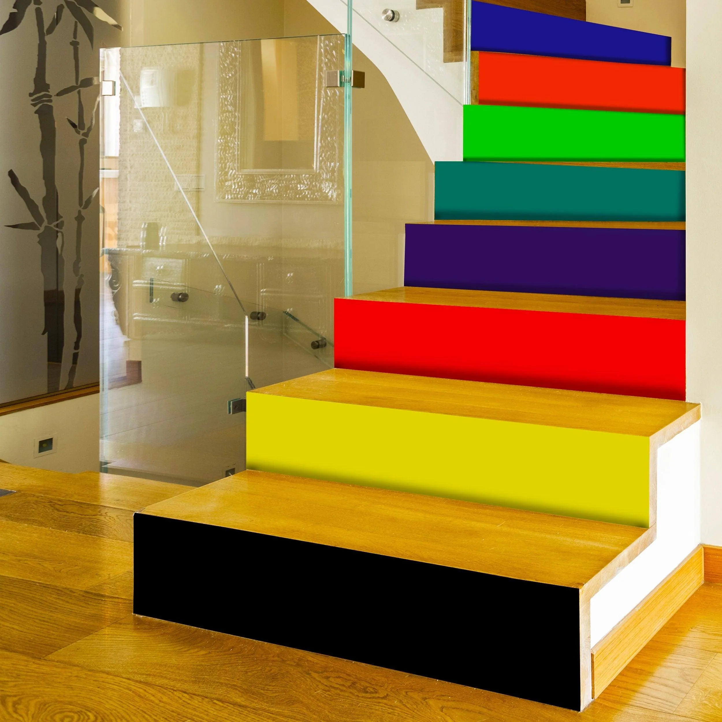 Stair Riser Decals by VibrantStep™: Add Colorful and Stylish Transformation to Stairs