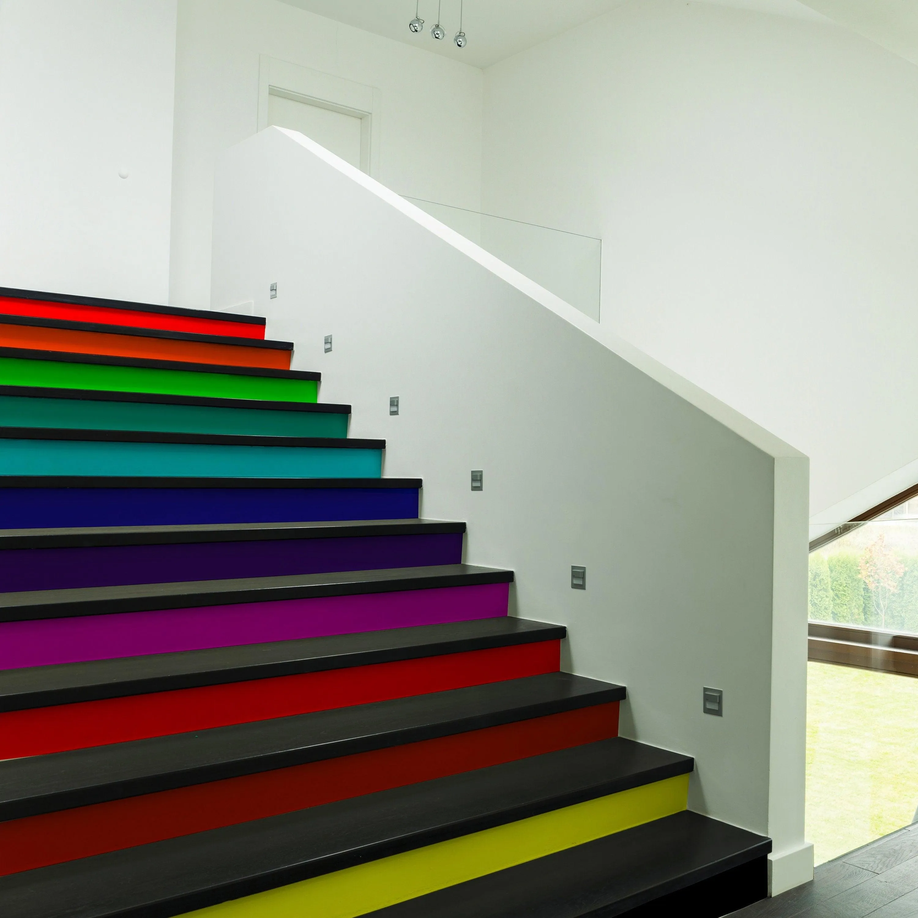 Stair Riser Decals by VibrantStep™: Add Colorful and Stylish Transformation to Stairs