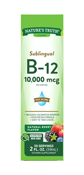 Sublingual B12, 10,000 MCG