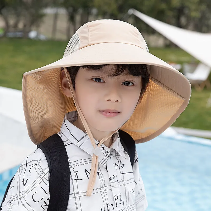 Summer Children's Solid Colour Fisherman Hat -