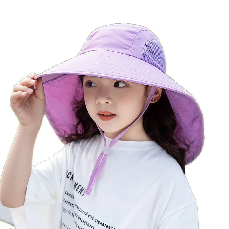 Summer Children's Solid Colour Fisherman Hat -