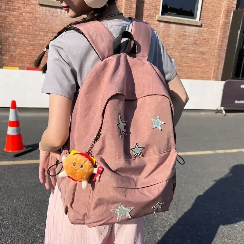 TAVIMART  -  Spicy Girl Star Backpack Women's Causal Y2k Backpack Fashion High Capacity Japanese Ins Cute Girls' School Bag