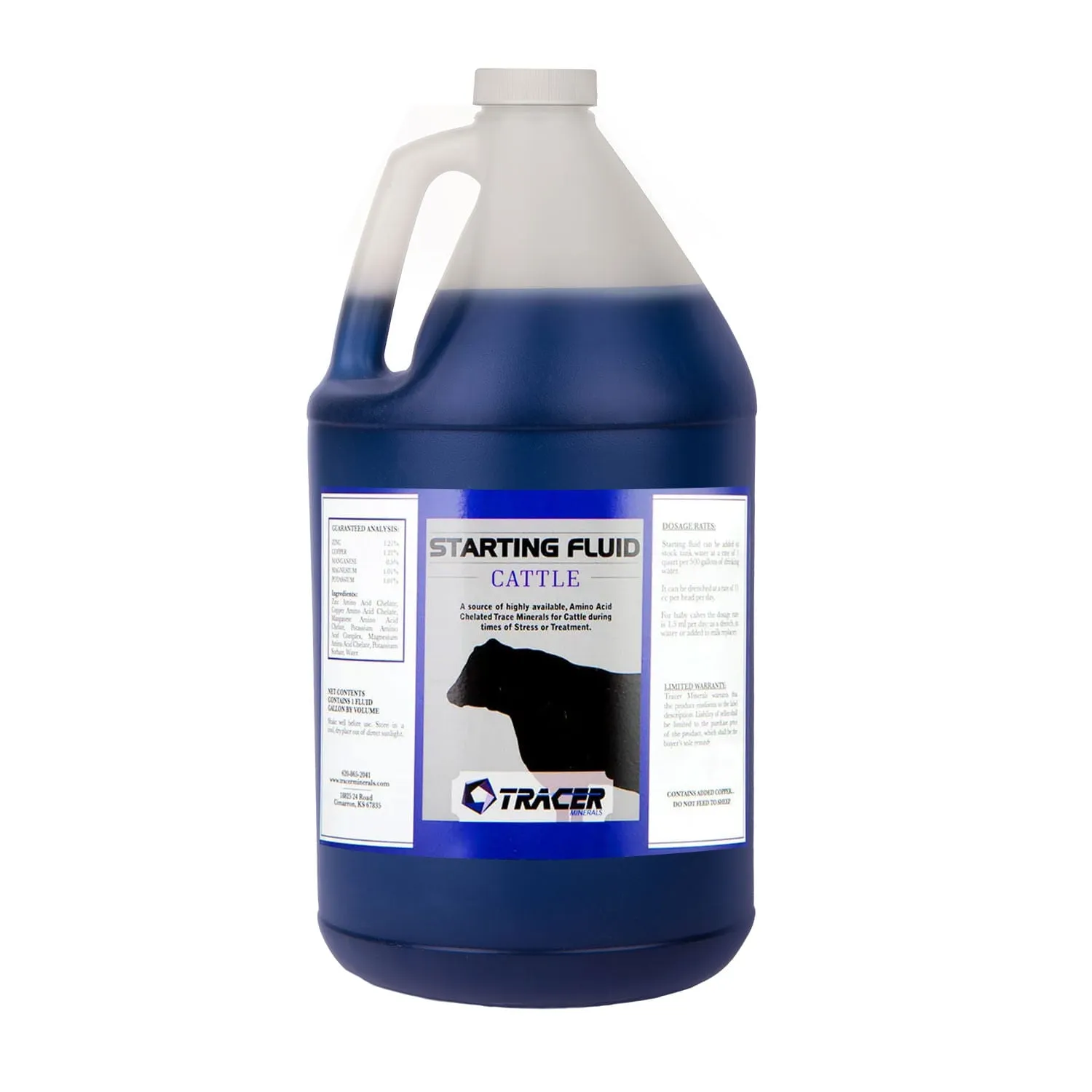 Tracer Starting Fluid Chelated Minerals for Horses, Swine, Cattle, Goats