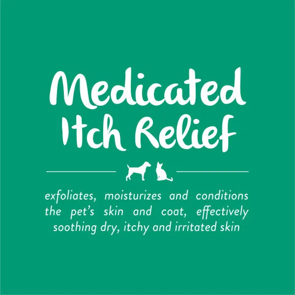 TropiClean Oatmeal & Tea Tree Medicated Itch Relief Shampoo for Pets