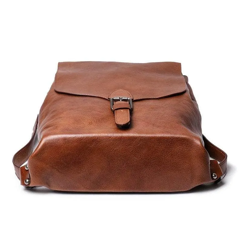 Vintage Full Grain Genuine Leather Backpack