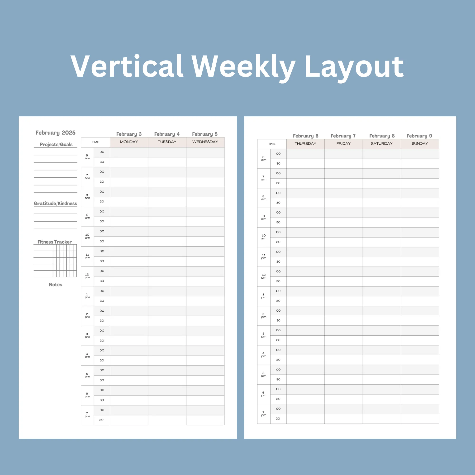 Weekly Planner 2025:  Lorax