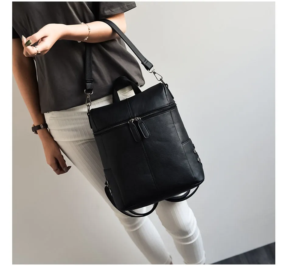 Women Simple Style Fashion Vintage Leather Shoulder Bag