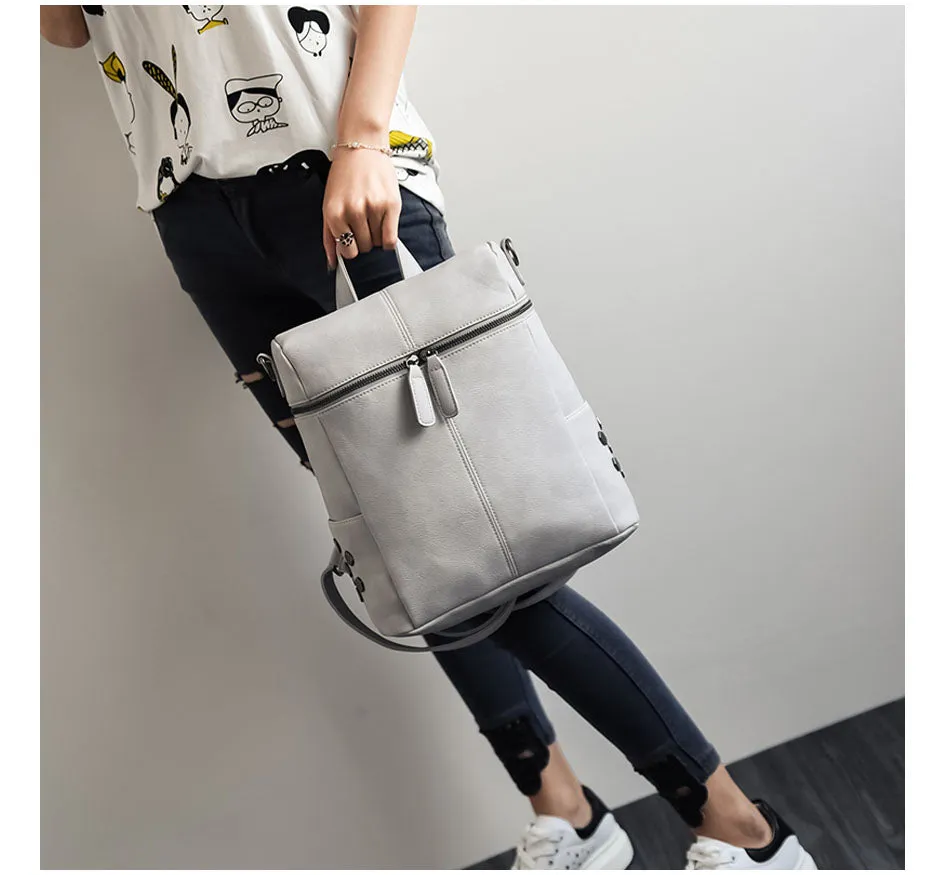 Women Simple Style Fashion Vintage Leather Shoulder Bag