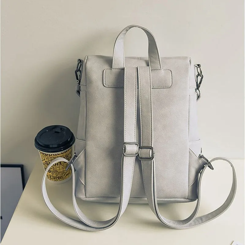 Women Simple Style Fashion Vintage Leather Shoulder Bag