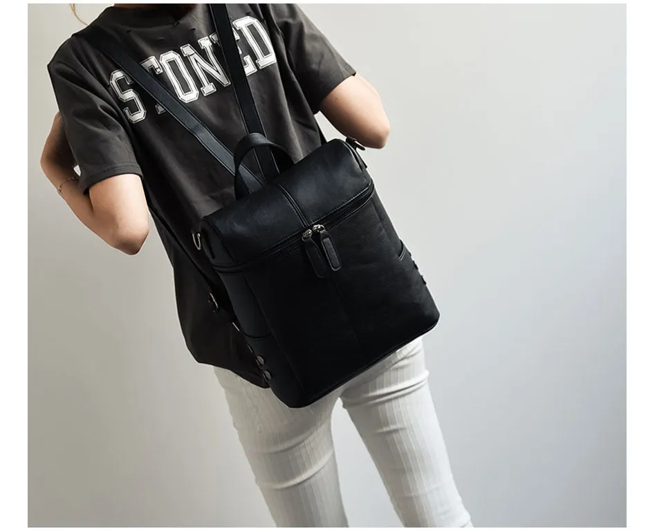 Women Simple Style Fashion Vintage Leather Shoulder Bag