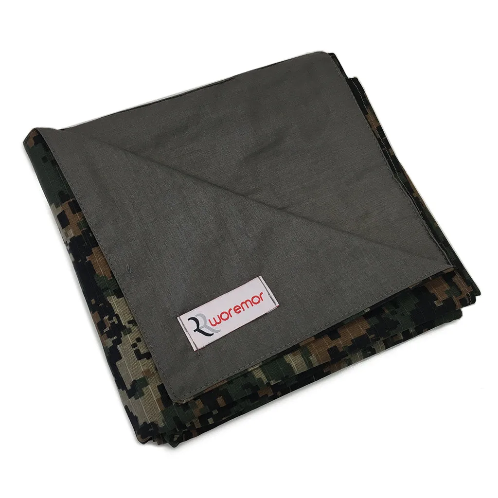 WOREMOR EMF Protection Lap Blanket STEEL-GRAY