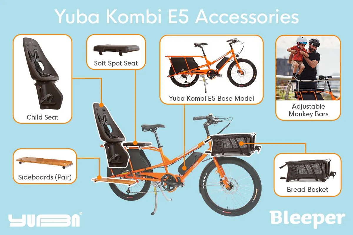 Yuba Kombi E5 Electric Longtail Cargo Bike